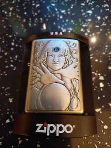 Zippo Lighter Fortune Teller stunning detailed zippo lighter new with box 