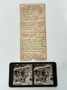 Tarjeta The Stereoscopic Society con marco de firmas de carpeta para zapatos bueyes 1947 - Imagen 1 de 4