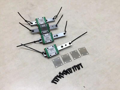 Lot of 4 Hiwin MGN12C Linear Rail Blocks Guide 3.25" Long MGNR12C - Image 1 of 4