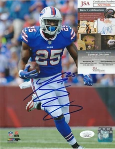 LESEAN MCCOY BUFFALO BILLS JSA AUTHENTICATED ACTION SIGNED 8x10 - Picture 1 of 1