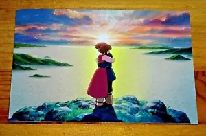 STUDIO GHIBLI POSTCARD ~ TALES FROM EARTHSEA - PRINCE ARREN HUGS THERRU - NEW - Picture 1 of 2