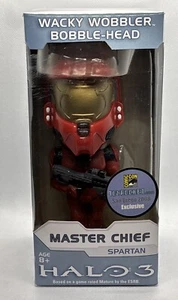 Funko Halo 3 Wacky Wobbler Master Chief Red Bobblehead SDCC 2008 exclusive NEW - Picture 1 of 6