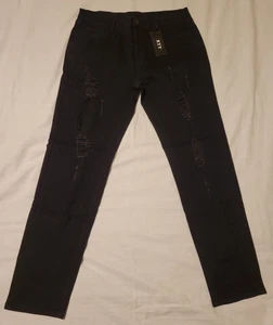 KYY Distressed Men's Jeans Tagged 34 (Actual 33x30) NWT INV# T-I19 - Picture 1 of 11