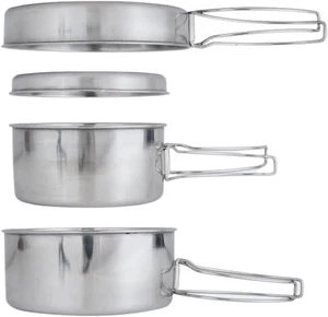 BeGrit Backpacking Camping Cookware Mini Picnic Camping Cooking Mess Kit - Picture 1 of 5