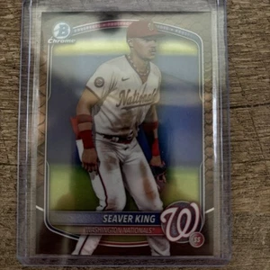 2025 Bowman Chrome Reptilian Refractor - #BCP-93 Seaver King Nationals - Picture 1 of 6