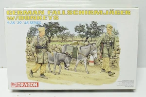 Dragón 1:35 Paracaidista Alemán con 2 Burros y 2 Figuras Modelo Kit 6077 Segunda Guerra Mundial - Imagen 1 de 7