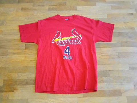 Yadier Molina Shirt St Louis Cardinals 2008 Red CSA Shirt XL MLB STL Cover
