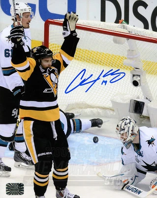 克里斯·库尼茨匹兹堡企鹅签名亲笔签名进球庆祝总决赛8x10 — 第 1/2 张图片