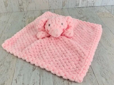 Manta de seguridad RN 130369 Elephant Lovey rosa felpa suave INF INC Blankie Foto 1 de 4