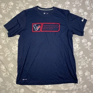 Houston Texans Men's Size Large Nike NFL On Field Apparel Short Sleeve Shirt - Picture 1 of 8