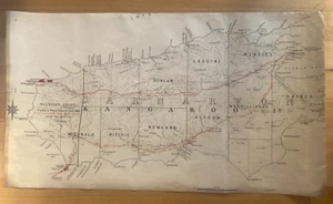 Kangaroo Island South Australia - land plan original- large format- mainly West - Picture 1 of 3