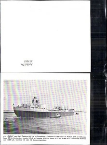 337055,Hochseeschiff Schiff s.s. Zaria Shell Tankers N.V. te s Gravenhage Tanksc - Picture 1 of 1