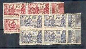 MARTINIQUE Sc 186-7 (YT 168-9)**EN MUY BUEN ESTADO NH NY JUEGO FERIA MUNDIAL, BLOQUES DE MARGEN X 4, $50 - Imagen 1 de 1