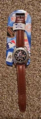CAL RIPKEN JR Baseball Sportivi Watch New in Box w/ leather band Cover