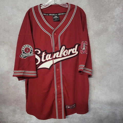 Vintage Colosseum Sports NCAA STANFORD Cardinal Baseball Jersey Mens 2XL Cover