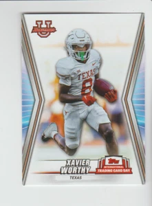 2023 Bowman University #NTCD-BF24 Xavier Worthy RC, Kansas City Chiefs - Picture 1 of 2