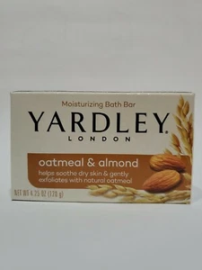 Jabón en barra de baño corporal hidratante natural de avena y almendras YARDLEY London - Imagen 1 de 4