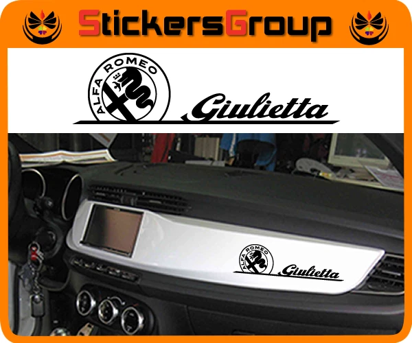 ADESIVO CRUSCOTTO GIULIETTA LOGO ALFA ROMEO STICKERS IN VINILE NEW