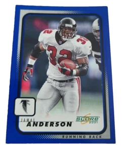 2001 Score Jamal Anderson #9 Atlanta Falcons NFL Football Card (H4 - Picture 1 of 2