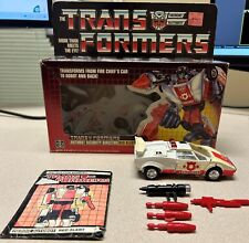 Red Alert 100  Complete NICE BOX 1985 Vintage Hasbro Figure G1 Transformers