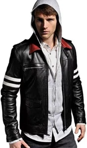 Men's Stylish Genuine Lambskin Leather New Jacket Handmade Motorcycle Biker - Picture 1 of 6