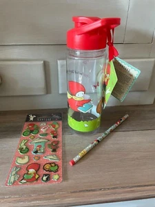 Santoro Poppi Loves "Catch Me" Water Bottle, Pencil and Gel Sticker Set - Picture 1 of 11