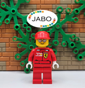 (S7/10/2) Lego Racers rac030as F1 Ferrari Engineer Torso Sticker 8144