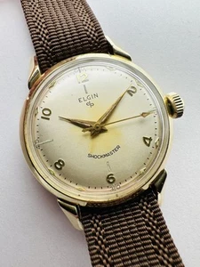 ELGIN Shockmaster Mens Vintage Watch Caliber 629 Running 17 Jewels No Reserve! - Picture 1 of 14