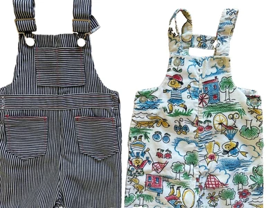 Mono De Colección 12 Mos Health Tex Railroad, Pana Suave Niños Colorido Doodle Foto 1 de 4