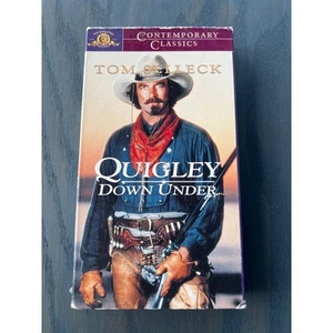 Quigley Down Under Tom Selleck Western Movie Vintage 1990 VHS Tape Pre-Loved - Picture 1 of 4