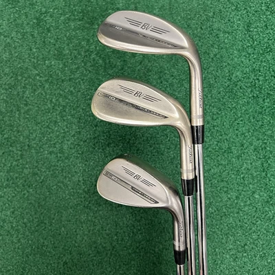Titleist Vokey SM10 Chrome Wedge Set 52-08F/56-12D/60-12D MRH Spinner Steel - Image 1 of 4