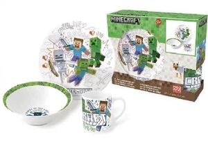 Minecraft porcelain dinnerware set in gift box - Picture 1 of 4