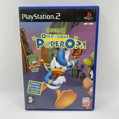 Paperino Operazione Papero PS2 Sony Playstation 2 PAL ITA gioco COMPLETO - Immagine 1 di 4