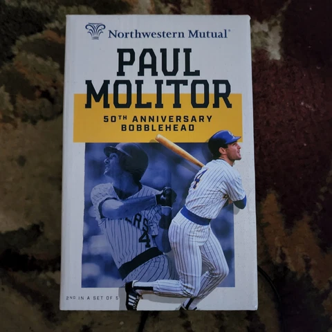 Milwaukee Brewers Paul Molitor 1980s Bobblehead 2021 Minnesota Twins Cover