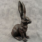 FRENCH COUNTRY RABBIT Cast Iron DOORSTOP STATUE ~ TALL UPRIGHT EARS ~