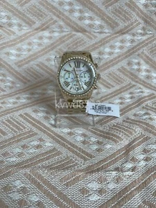 Michael Kors Watch MK7241 Lexington Chronograph Gold - Picture 1 of 5