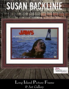 Fotografía autografiada JAWS Susan Backline L/ED enmarcada personalizada JSA JXV - Imagen 1 de 7