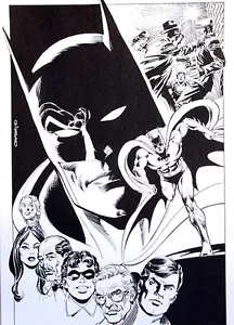 Batman•Arte de Dick Giordano•DC Universo 1986•10,5x16 Impresión de edición limitada - Imagen 1 de 1