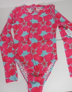 Kids 1 Piece Longsleeve Swimsuit/ Surf Suit "Feather 4 Arrow", Size 12 - Picture 1 of 11
