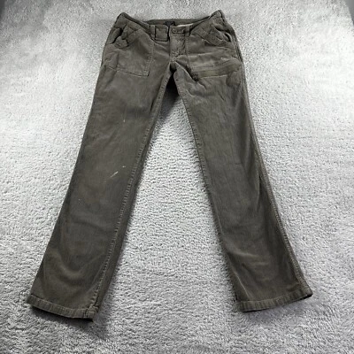 Брюки женские North Face 4 вельветовые коричневые с низкой талией эластичный шнур для улицы Gorpcore - Изображение 1 из 4