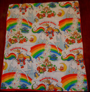 Rainbow Brite -- 1983 Hallmark Baby Blanket