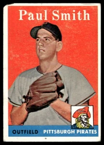 1958 Topps #269 Paul Smith Pittsburgh Pirates Low Grade Filler (mk) - Picture 1 of 2