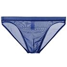 Sexy Men's Thong Lingerie in See Through Tulle Netting and Low Rise Design