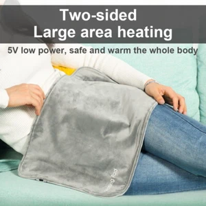 UK Electric Blanket Back Heat Pad Wrap Muscle Tension Pain Relief Therapeutic HQ - Picture 1 of 13