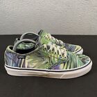 VANS Atwood Low Womens Size 6.5 Green Floral Hawaiian Sneakers Shoes