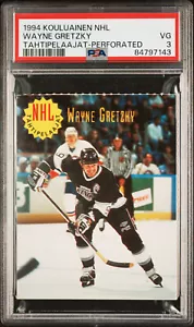 Finlandés Kouluainen NHL 1994 Tahtipelaajat Perf Wayne Gretzky PSA 3 Pop 1 Highest - Imagen 1 de 2