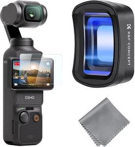 K&F Concept 1.2X Anamorphic Lens Compatible with DJI Osmo Pocket 3, Blue Streak - Picture 1 of 4