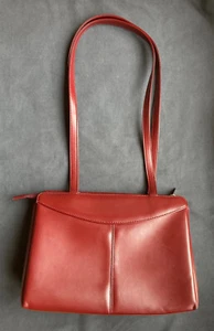 Vintage Damen Leder Tasche Raf Valentino Leder braun perfekt Made in Italy - Bild 1 von 11