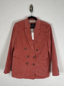 Nuevo con etiquetas J. Blazer Crew Doble Pecho Nayla Talla 14 Naranja Melocotón Pana Elastizado - Imagen 1 de 11