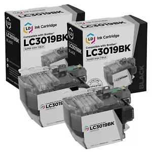 LD Compatibile Brother LC3019 / LC3019BK Inchiostro Nero ad Alta Resa Confezione da 2 - Foto 1 di 7